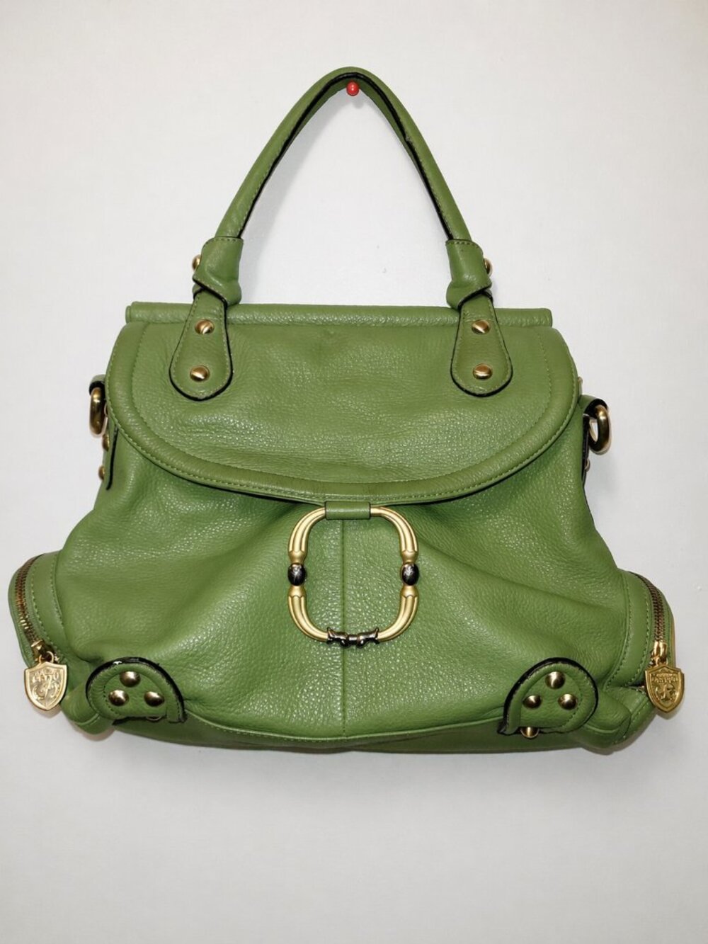 CETTU Leather Handbag Satchel Purse Shoulder bag Green